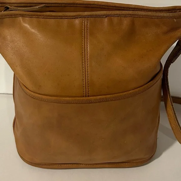 Vintage Coach Brown Leather Bucket Bag Crossbody Legacy Made USA - Picture 5 of 15